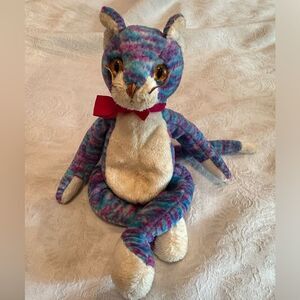 Kooky TY Beanie Baby 2001 Kitty Cat Tie Dyed Rare Collectible